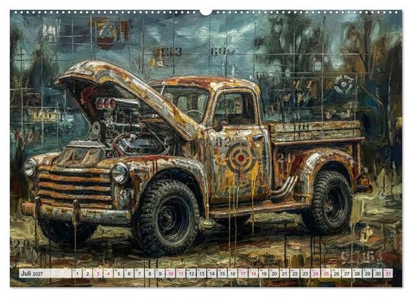 Produktbild: Patina und PS (hochwertiger Premium Wandkalender 2027 DIN A2 quer), Kunstdruck in Hochglanz