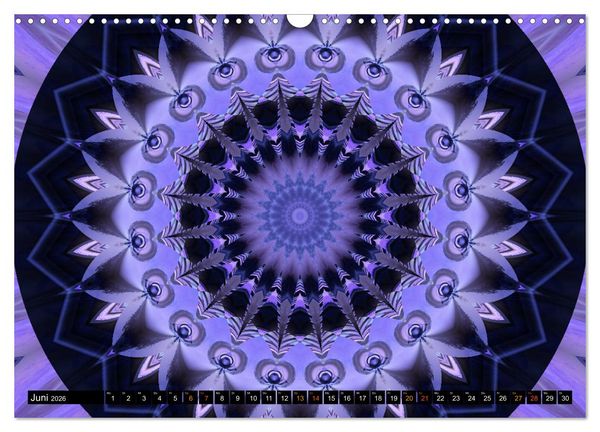 Produktbild: Energie - Mandalas, Spiritualit&auml;t durch die Farbe Lila (Wandkalender 2026 DIN A3 quer), CALVENDO Monatskalender