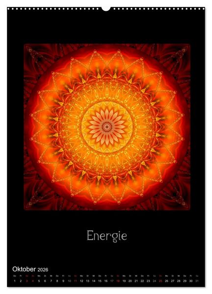 Produktbild: Mandalas - Spiegel der Seele (Wandkalender 2026 DIN A2 hoch), CALVENDO Monatskalender