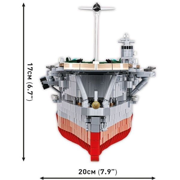 Produktbild: COBI Historical Collection 4851 - IJN AKAGI Aircraft Carrier, WWII Flugzeugtr&auml;ger, Bausatz 1:300, 3573 Klemmbausteine
