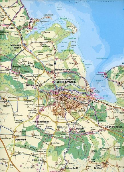Produktbild: Die Ostseek&uuml;ste um Greifswald, Der K&uuml;stenbereich zwischen Stralsund und Wolgast