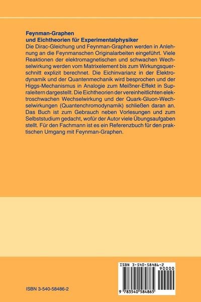 Produktbild: Feynman-Graphen und Eichtheorien f&uuml;r Experimentalphysiker