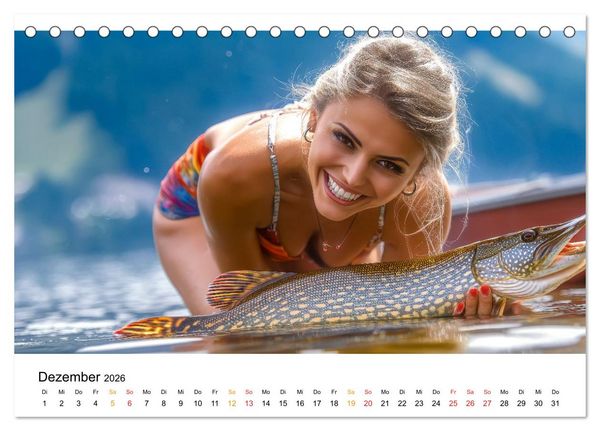 Produktbild: Hei&szlig; auf Hecht (Tischkalender 2026 DIN A5 quer), CALVENDO Monatskalender