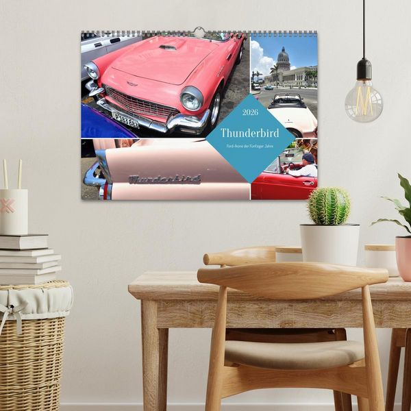 Produktbild: Thunderbird - Ford-Ikone der F&uuml;nfziger Jahre (Wandkalender 2026 DIN A3 quer), CALVENDO Monatskalender