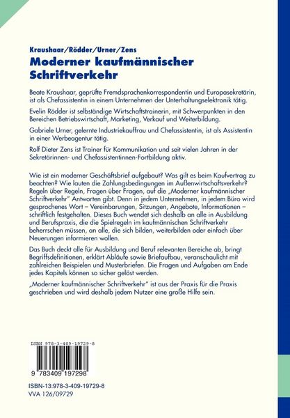 Produktbild: Moderner kaufm&auml;nnischer Schriftverkehr
