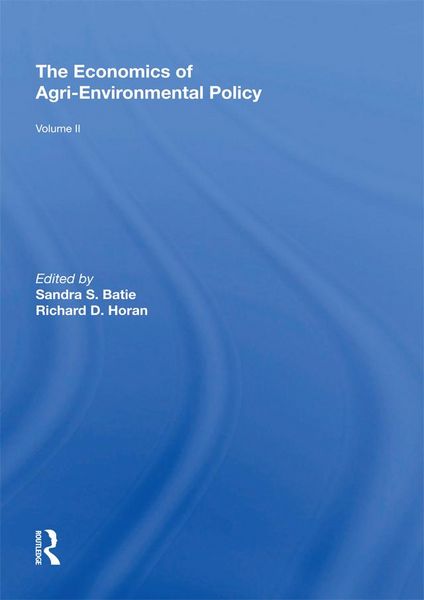 Produktbild: The Economics of Agri-Environmental Policy, Volume II