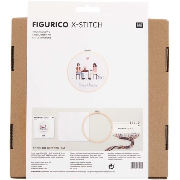 Produktbild: Stickpackung Figurico Teatime