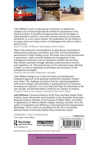 Produktbild: Agricultural Supply Chains and the Challenge of Price Risk