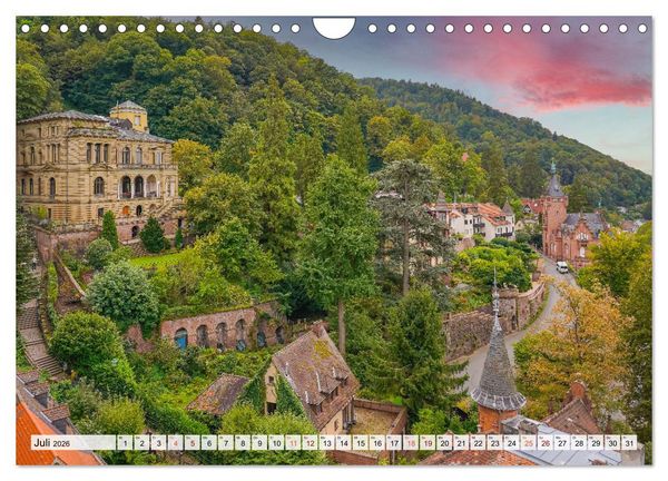 Produktbild: Heidelberg Impressionen (Wandkalender 2026 DIN A4 quer), CALVENDO Monatskalender