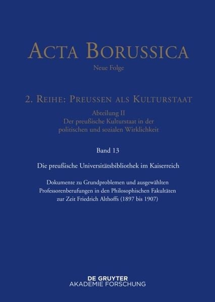 Produktbild: Preu&szlig;ische Universit&auml;tspolitik im Deutschen Kaiserreich
