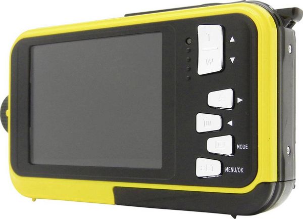 Produktbild: GoXtreme Reef Yellow Digitalkamera 24 Megapixel  Gelb  Full HD Video, Wasserdicht bis 3 m, Unterwasserkamera, Sto&szlig;fest, mit eingebautem Blitz