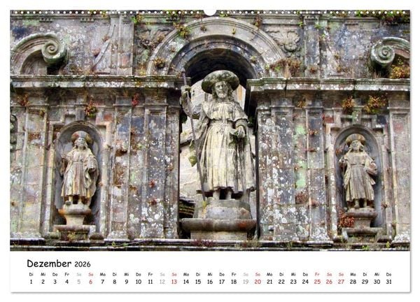 Produktbild: Jakobsweg - Camino Portugues (hochwertiger Premium Wandkalender 2026 DIN A2 quer), Kunstdruck in Hochglanz