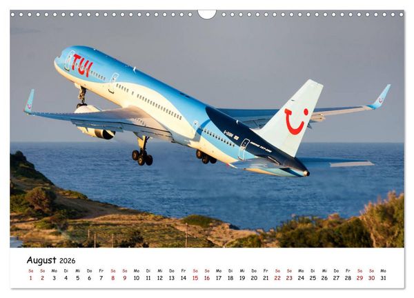 Produktbild: Flugzeuge in beeindruckender Kulisse (Wandkalender 2026 DIN A3 quer), CALVENDO Monatskalender