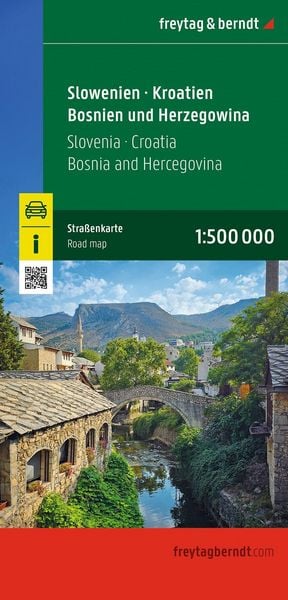 Produktbild: Slowenien - Kroatien - Bosnien und Herzegowina, Stra&szlig;enkarte 1:500.000, freytag & berndt