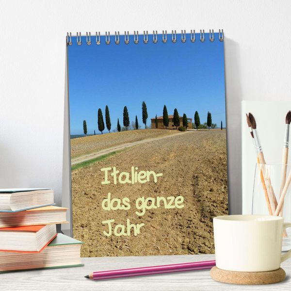 Produktbild: Italien-das ganze Jahr (Tischkalender 2026 DIN A5 hoch), CALVENDO Monatskalender