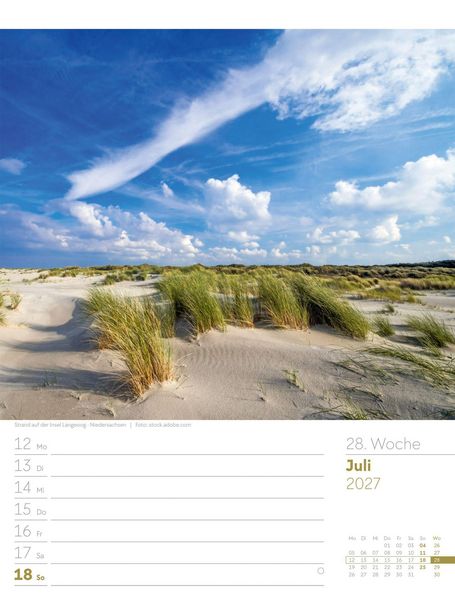 Produktbild: Malerisches Deutschland Wochenplaner Kalender 2027