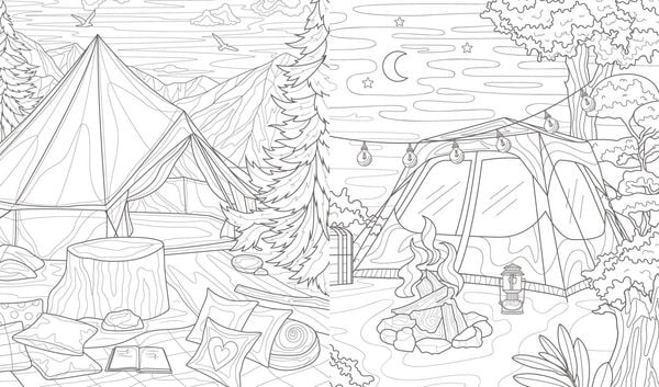 Produktbild: Ausmalreise Camping
