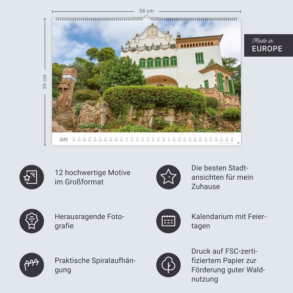 Produktbild: Barcelona Edition Kalender 2027