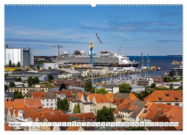 Produktbild: Wismarer Ansichten 2026 (hochwertiger Premium Wandkalender 2026 DIN A2 quer), Kunstdruck in Hochglanz