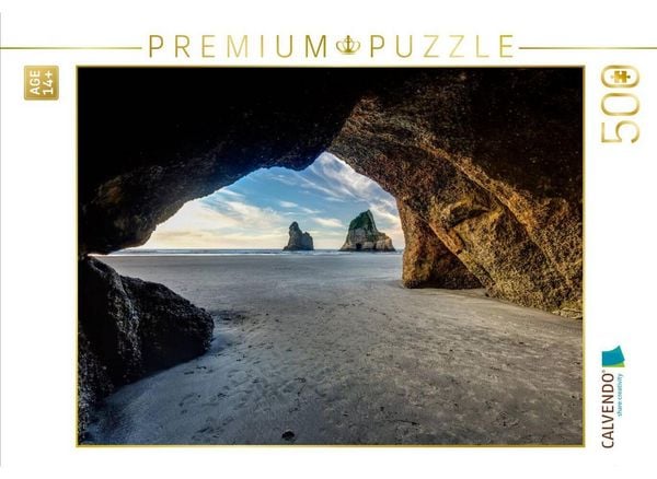 CALVENDO Puzzle Wharariki Beach | 500 Teile Lege-Größe 48 × 36 cm Foto-Puzzle für Erwachsene