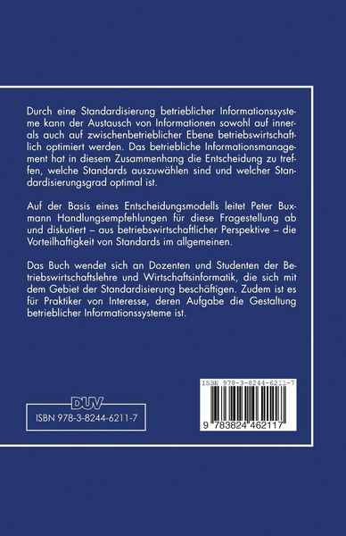 Produktbild: Standardisierung betrieblicher Informationssysteme