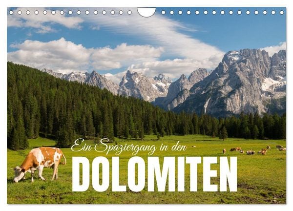 Produktbild: Ein Spaziergang in den Dolomiten (Wandkalender 2026 DIN A4 quer), CALVENDO Monatskalender