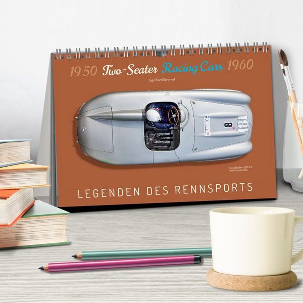 Produktbild: Two-Seater Racing Cars 1950-1960 (Tischkalender 2026 DIN A5 quer), CALVENDO Monatskalender