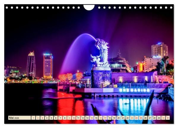 Produktbild: Metropolen - Nacht Skylines (Wandkalender 2026 DIN A4 quer), CALVENDO Monatskalender