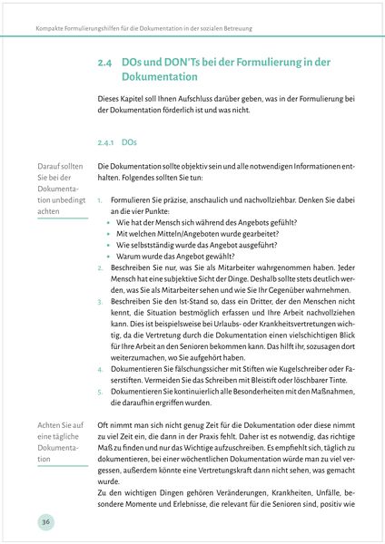 Produktbild: Kompakte Formulierungshilfen f&uuml;r die Dokumentation in der sozialen Betreuung
