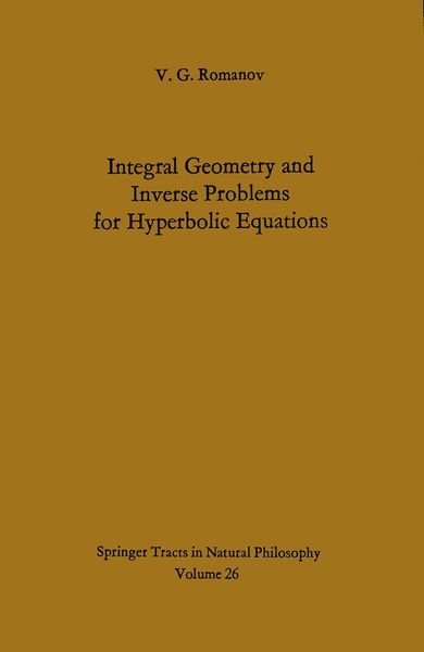 Produktbild: Integral Geometry and Inverse Problems for Hyperbolic Equations