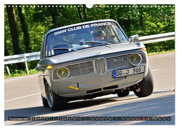 Produktbild: OLDTIMER BERGRENNEN - BMW Fahrzeuge (Wandkalender 2026 DIN A3 quer), CALVENDO Monatskalender