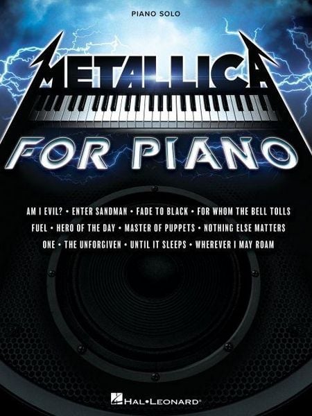 Produktbild: Metallica for Piano Solo Intermediate Piano Sheet Music Book with 12 Heavy Metal Classics Arranged for Solo Performance Rock Piano Collection for Students Teachers Fans and Developing Players