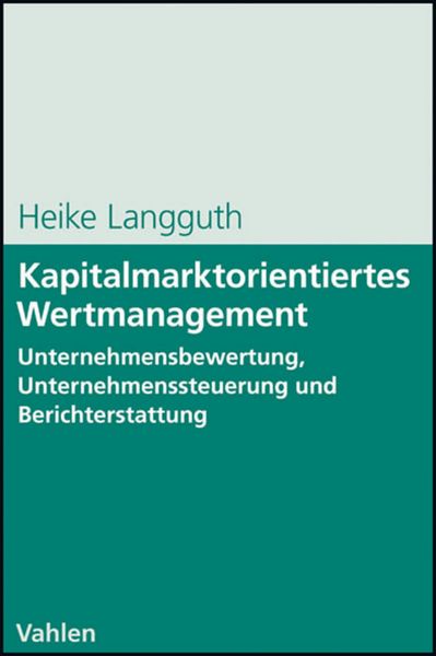 Produktbild: Kapitalmarktorientiertes Wertmanagement