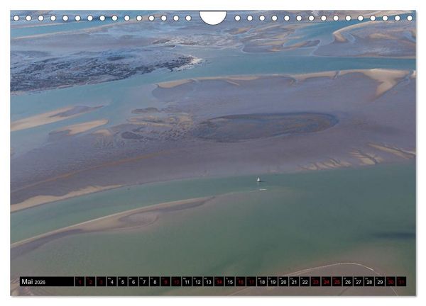 Produktbild: Das Wattenmeer von oben (Wandkalender 2026 DIN A4 quer), CALVENDO Monatskalender