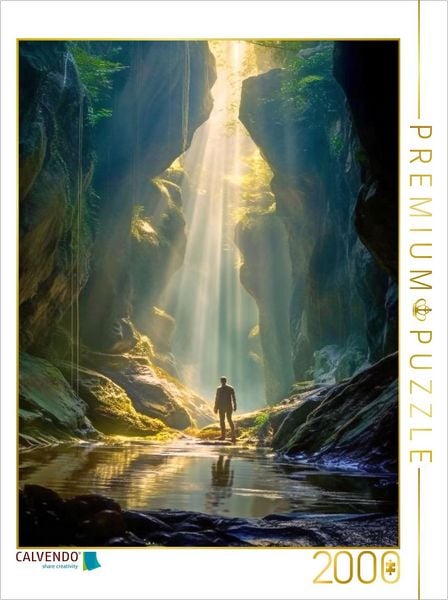 Produktbild: CALVENDO Puzzle Lichtstrahl in die Tiefe | 2000 Teile Lege-Gr&ouml;&szlig;e 90x67cm Foto-Puzzle f&uuml;r gl&uuml;ckliche Stunden