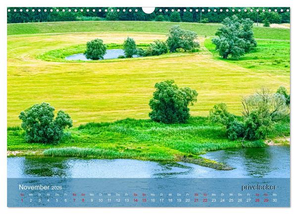 Produktbild: der elbestrom landschaft (Wandkalender 2026 DIN A3 quer), CALVENDO Monatskalender