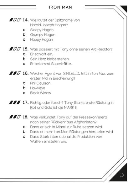 Produktbild: Marvel: Das ultimative MARVEL Quizbuch