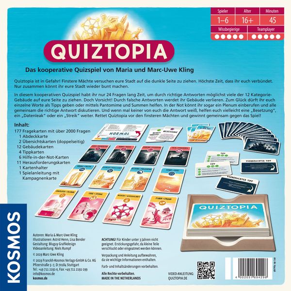 KOSMOS - Quiztopia - Gemeinsam gegen das Spiel - das kooperative Quiz