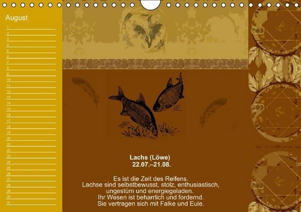 Produktbild: Indianisches Horoskop / Geburtstagskalender (Wandkalender immerw&auml;hrend DIN A4 quer)