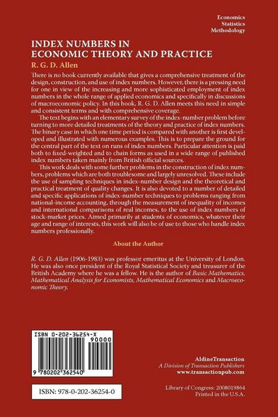 Produktbild: Index Numbers in Economic Theory and Practice