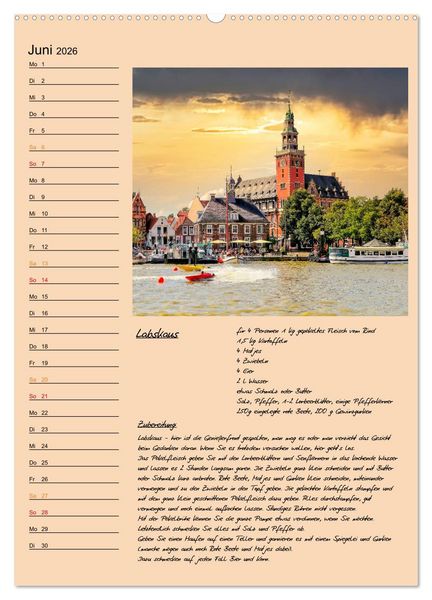 Produktbild: Ostfriesland - Appetit auf mehr (hochwertiger Premium Wandkalender 2026 DIN A2 hoch), Kunstdruck in Hochglanz