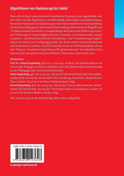 Produktbild: Algorithmen von Hammurapi bis G&ouml;del