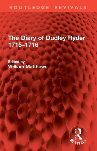 Produktbild: The Diary of Dudley Ryder 1715-1716