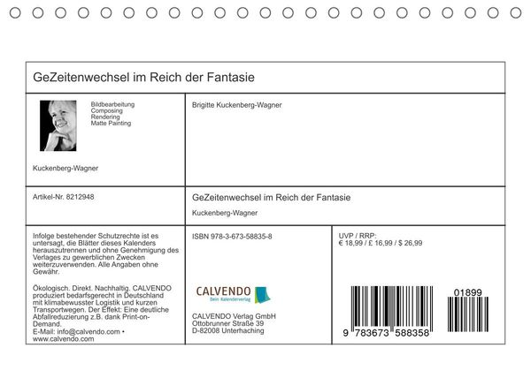 Produktbild: GeZeitenwechsel im Reich der Fantasie (Tischkalender 2022 DIN A5 quer)