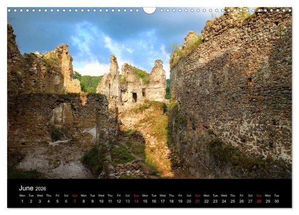 Produktbild: Monuments of Slovakia 2026 (Wall Calendar 2026 DIN A3 landscape), CALVENDO 12 Month Wall Calendar