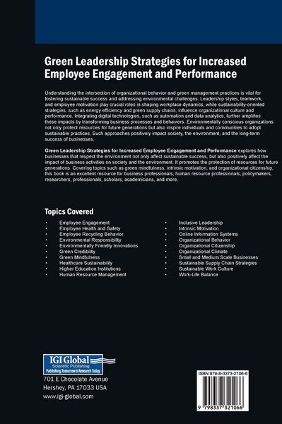 Produktbild: Green Leadership Strategies for Increased Employee Engagement and Performance