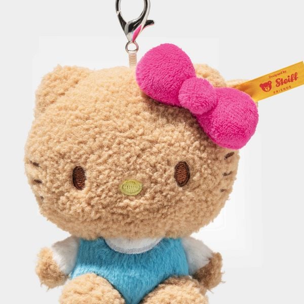 Produktbild: Steiff 024825 - Hello Kitty Anh&auml;nger, beige, Pl&uuml;sch, 10 cm