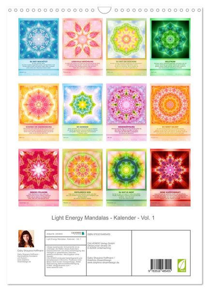Produktbild: Light Energy Mandalas - Kalender - Vol. 1 (Wandkalender 2026 DIN A3 hoch), CALVENDO Monatskalender
