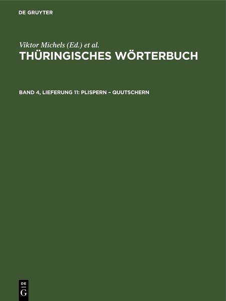 Produktbild: Plispern &ndash; quutschern