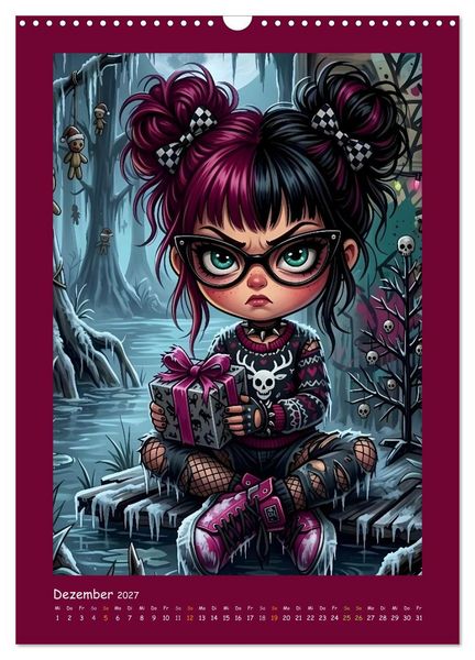 Produktbild: Fabulous Dolls - Gothic-G&ouml;res Abenteuer (Wandkalender 2027 DIN A3 hoch), CALVENDO Monatskalender